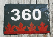 Slate Real Maple Leaf Address Plaque