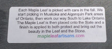 Slate Real Maple Leaf Canadian Flag
